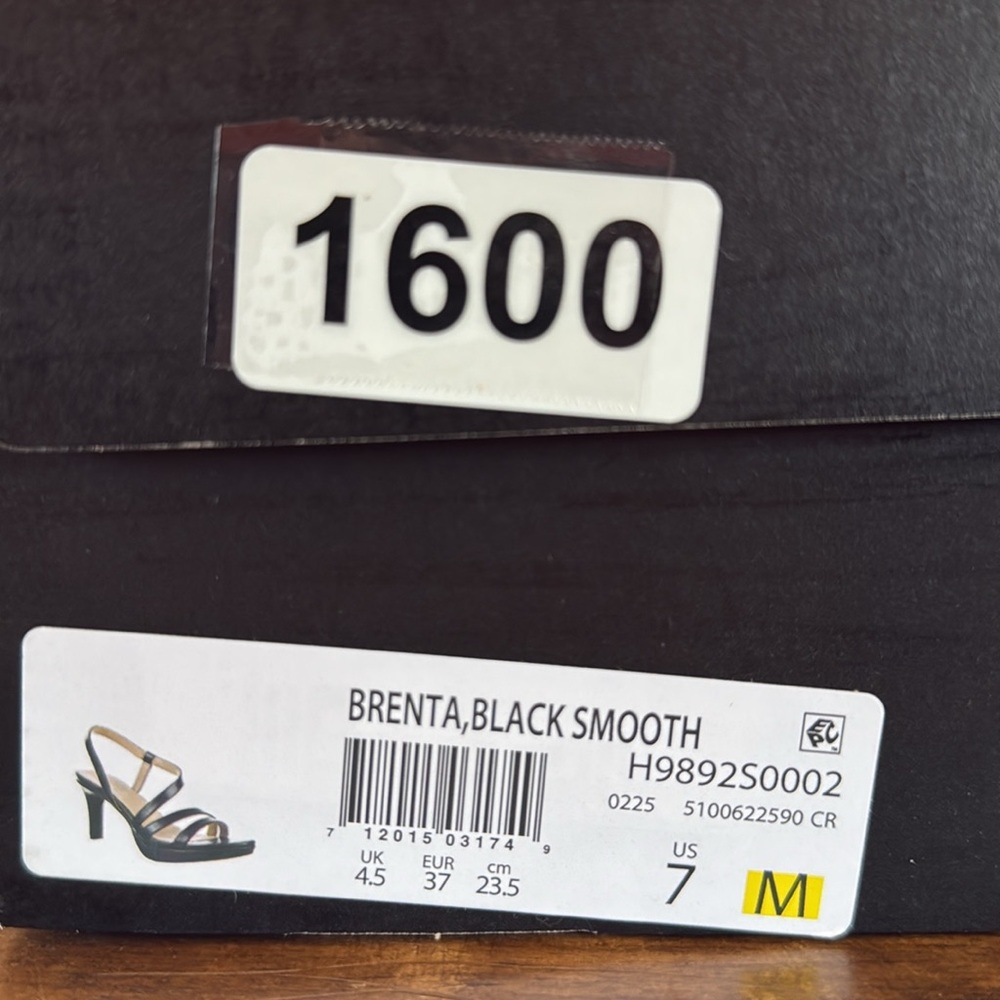 Naturalizer Brenta Black Strappy Dress Sandals Size 7 - Picture 10 of 10